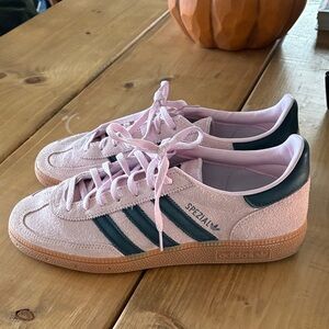 Adidas Spezial Pink and Navy Sneakers